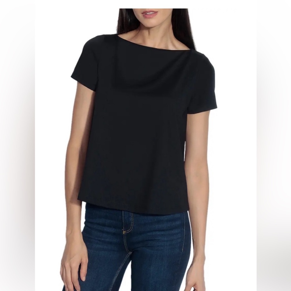 Susan Monaco Flared Boatneck Top